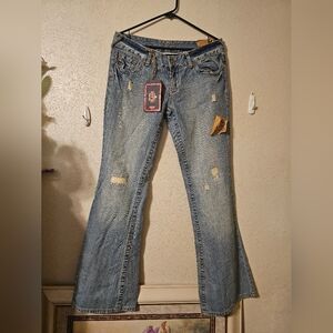 Distressed Blue Jeans for Women
